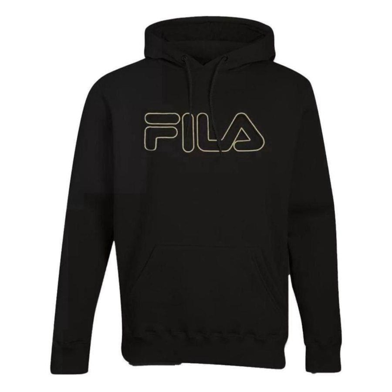 Blusão de Moletom Fila com Capuz Letter Outline Winter F11L238 - Masculina - Foto 1