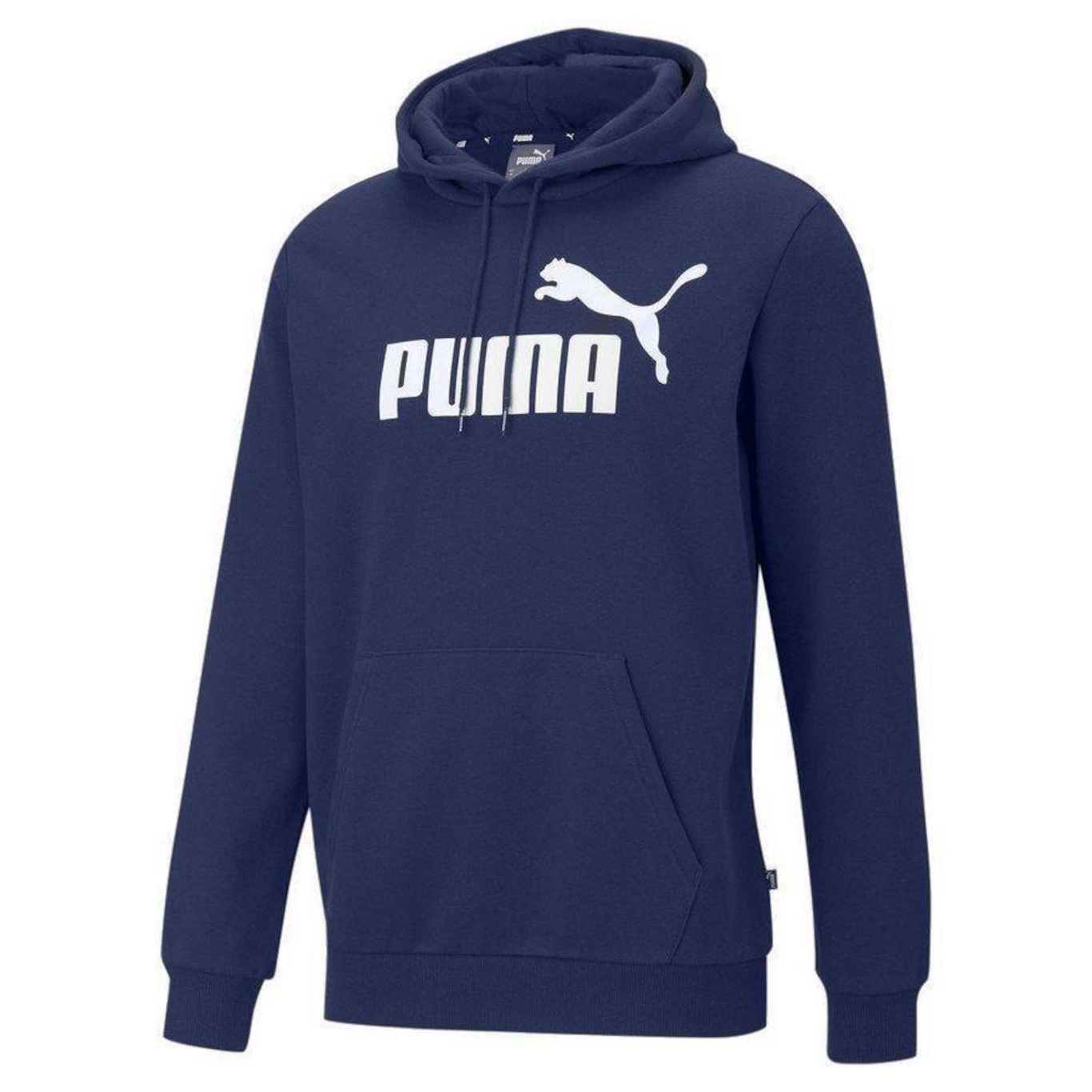 Blusão de Moletom Puma Ess Big Logo Hoodie Fl - Masculino - Foto 1