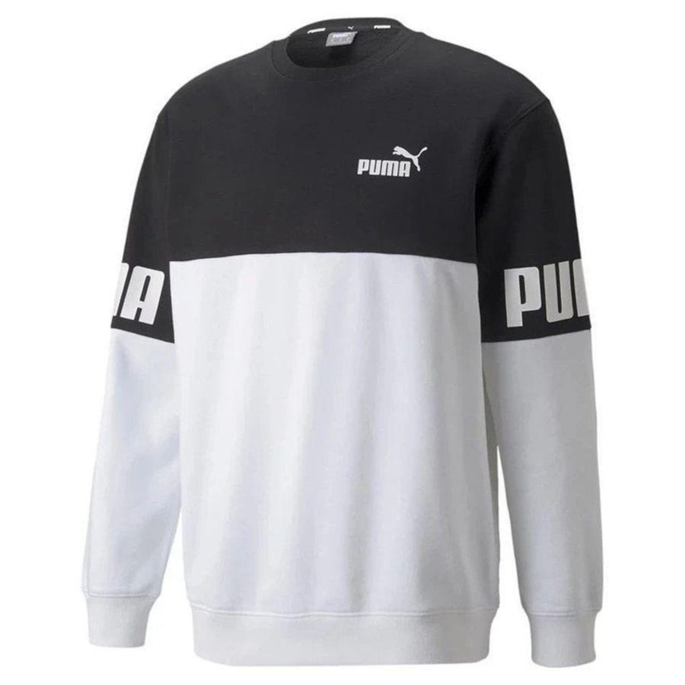 Blusão de Moletom Puma Power Colorblock - Masculino - Foto 1