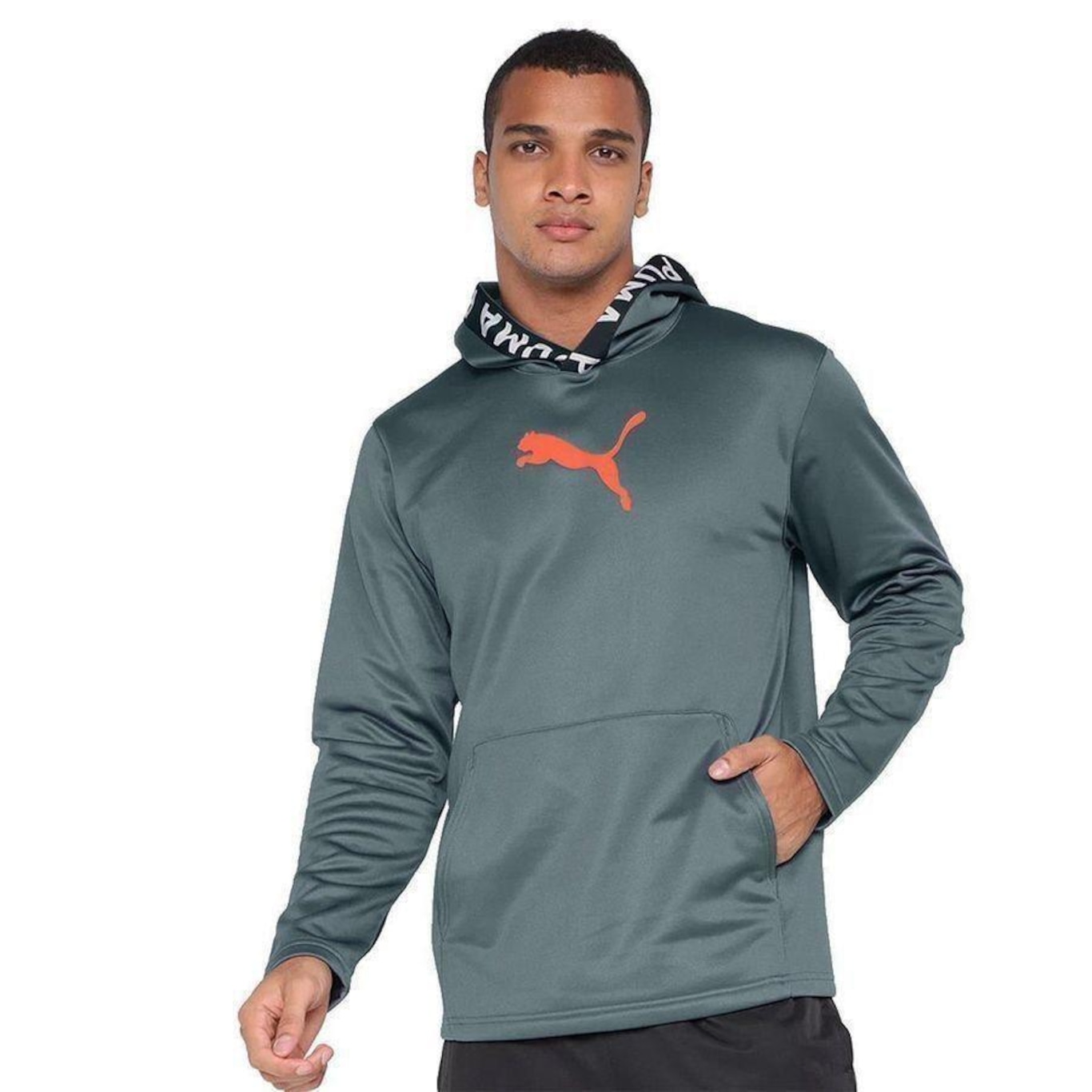 Blusão de Moletom Puma M Train Pwr Fleece - Masculino - Foto 3