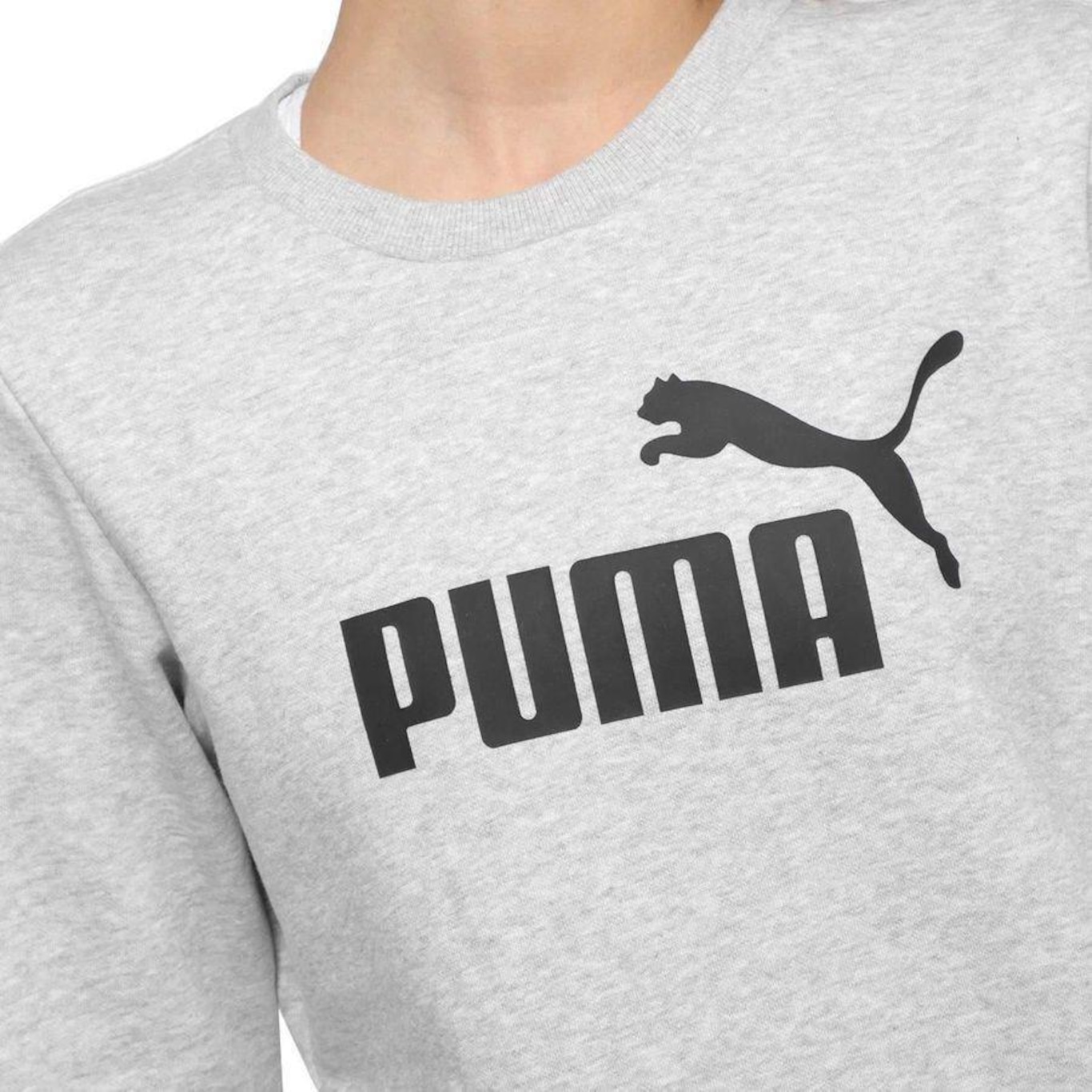 Blusão de Moletom Puma Ess Logo Crew Fl - Feminino - Foto 3