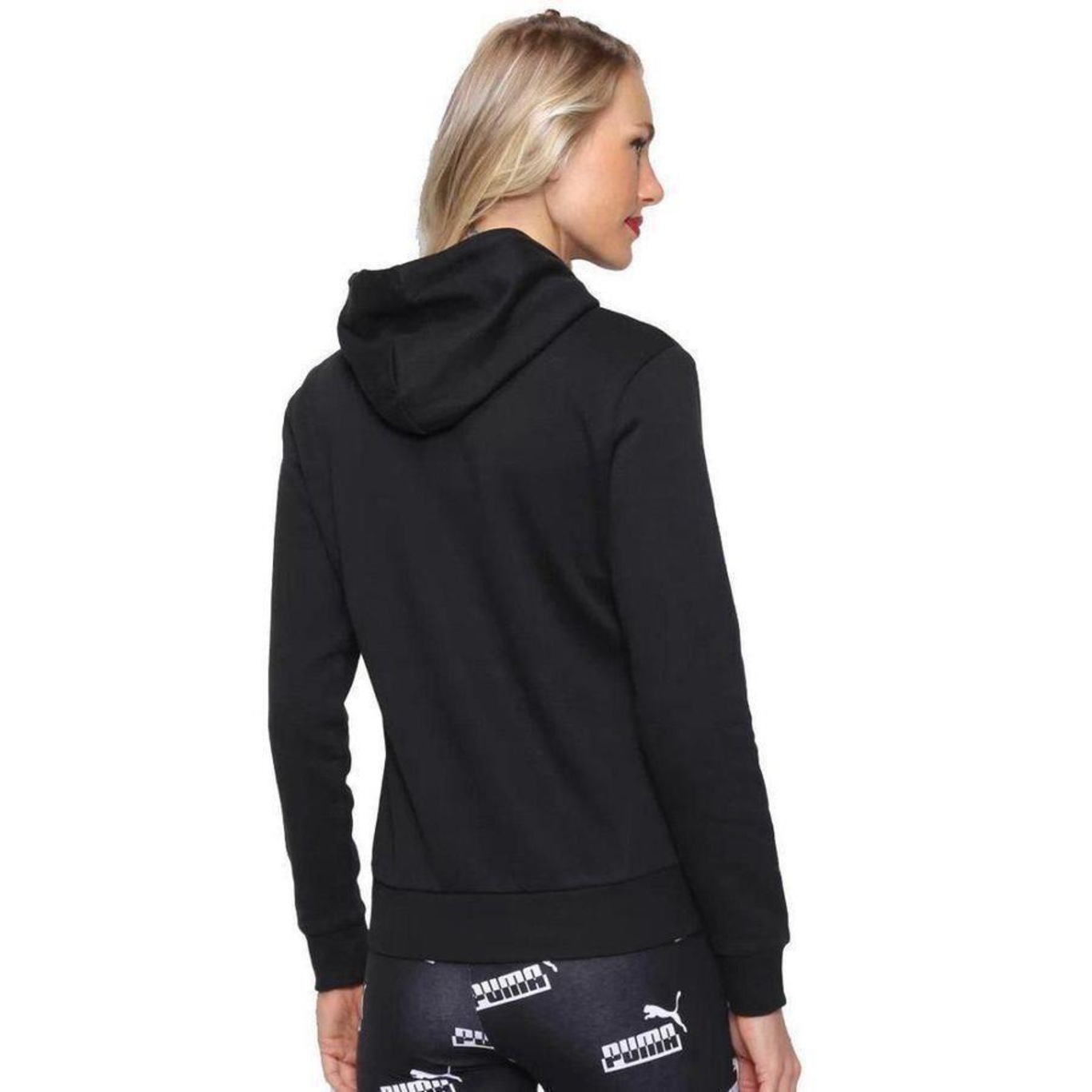 Blusão de Moletom Puma Ess Logo Hoodie Fl - Feminino - Foto 2