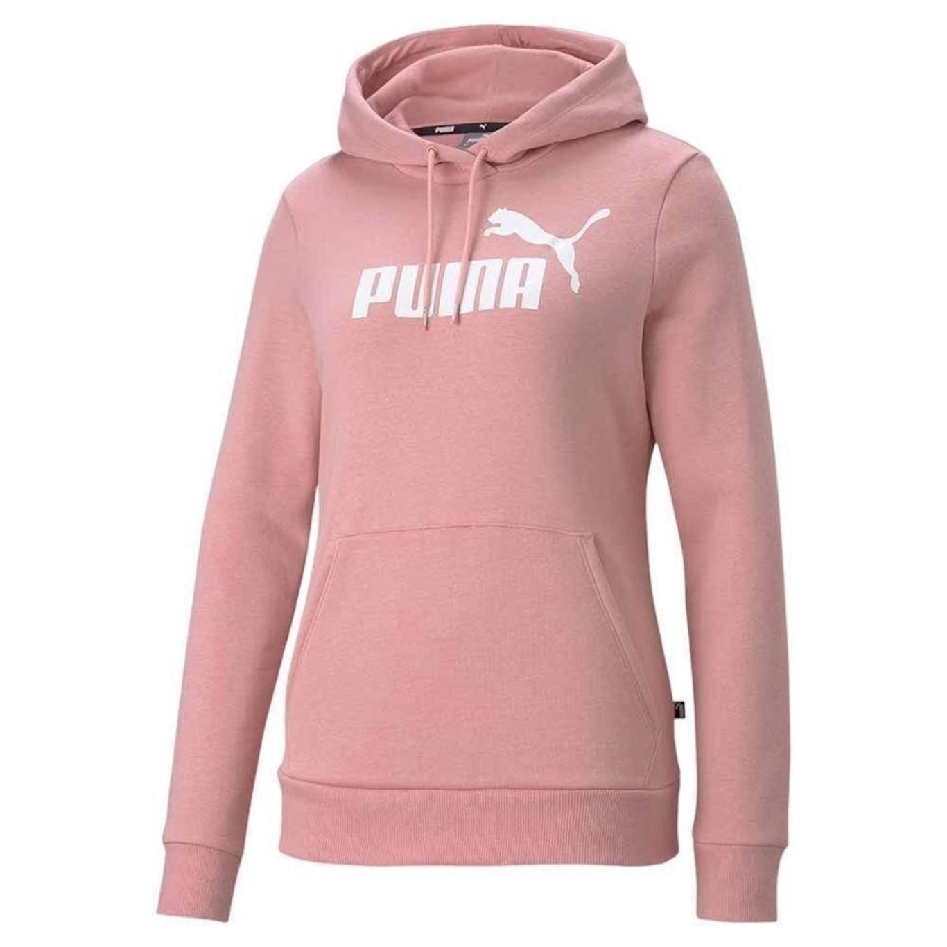 Blusão de Moletom Puma Ess Logo Hoodie Fl - Feminino - Foto 1