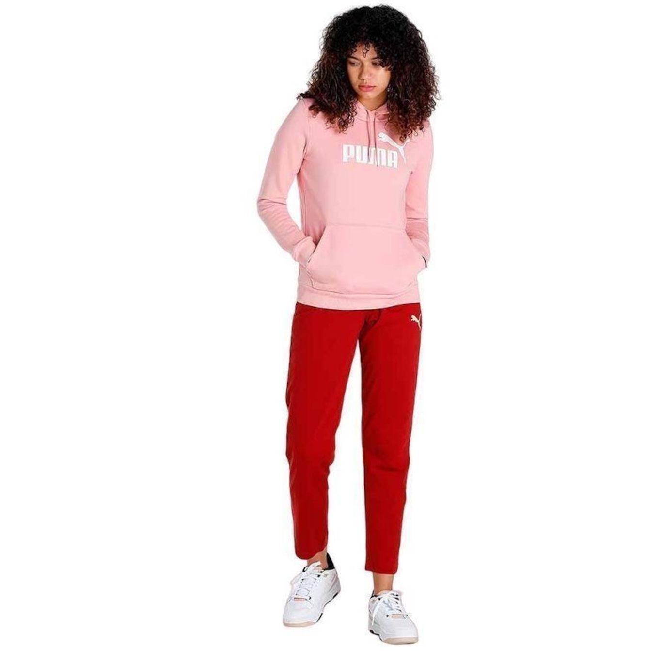 Blusão de Moletom Puma Ess Logo Hoodie Fl - Feminino - Foto 4