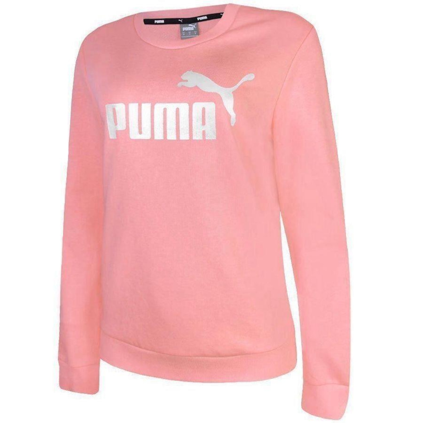 Blusão de Moletom Puma Ess Metallic Logo Crew Tr - Feminino - Foto 2