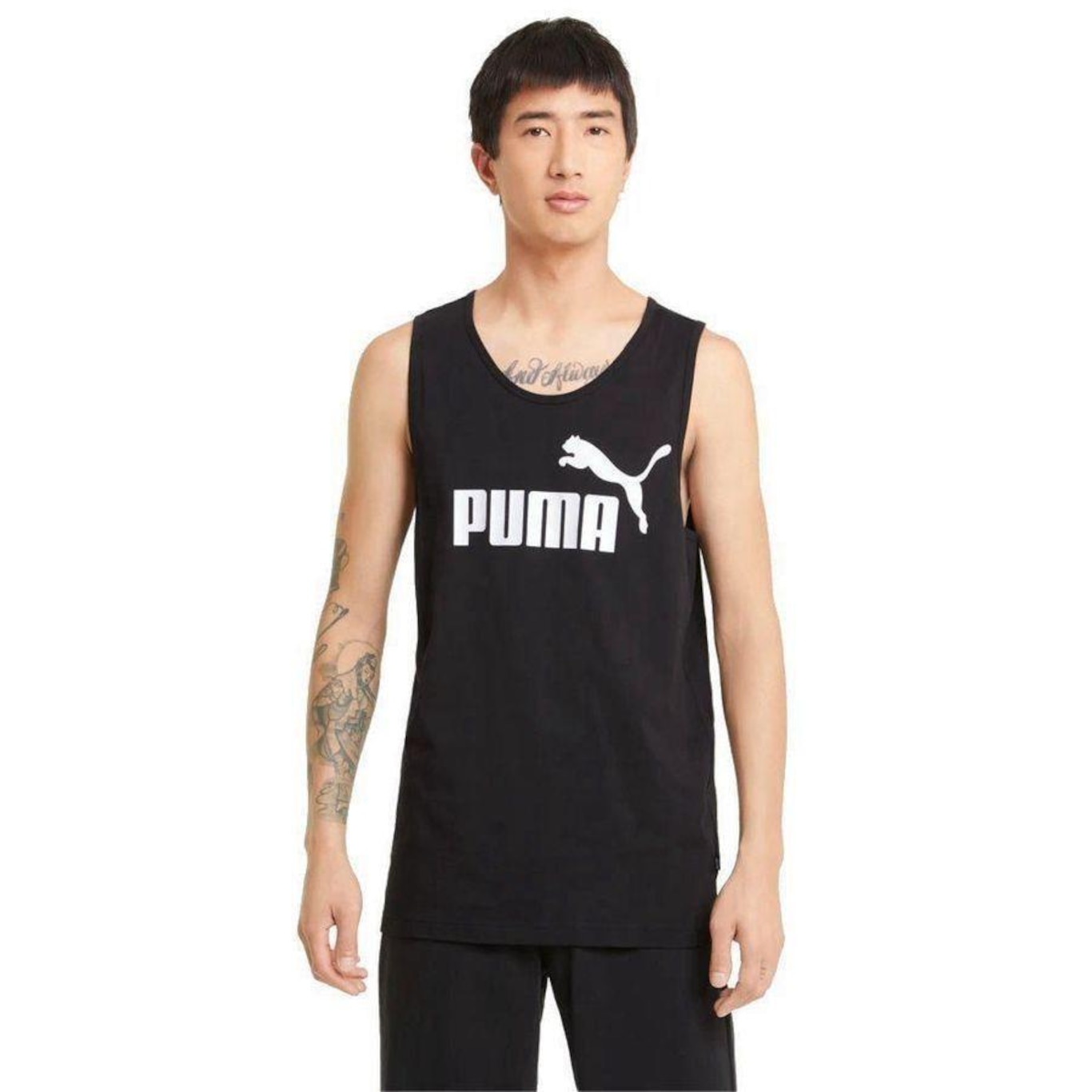 Camiseta Regata Puma Essentials - Masculina - Foto 3