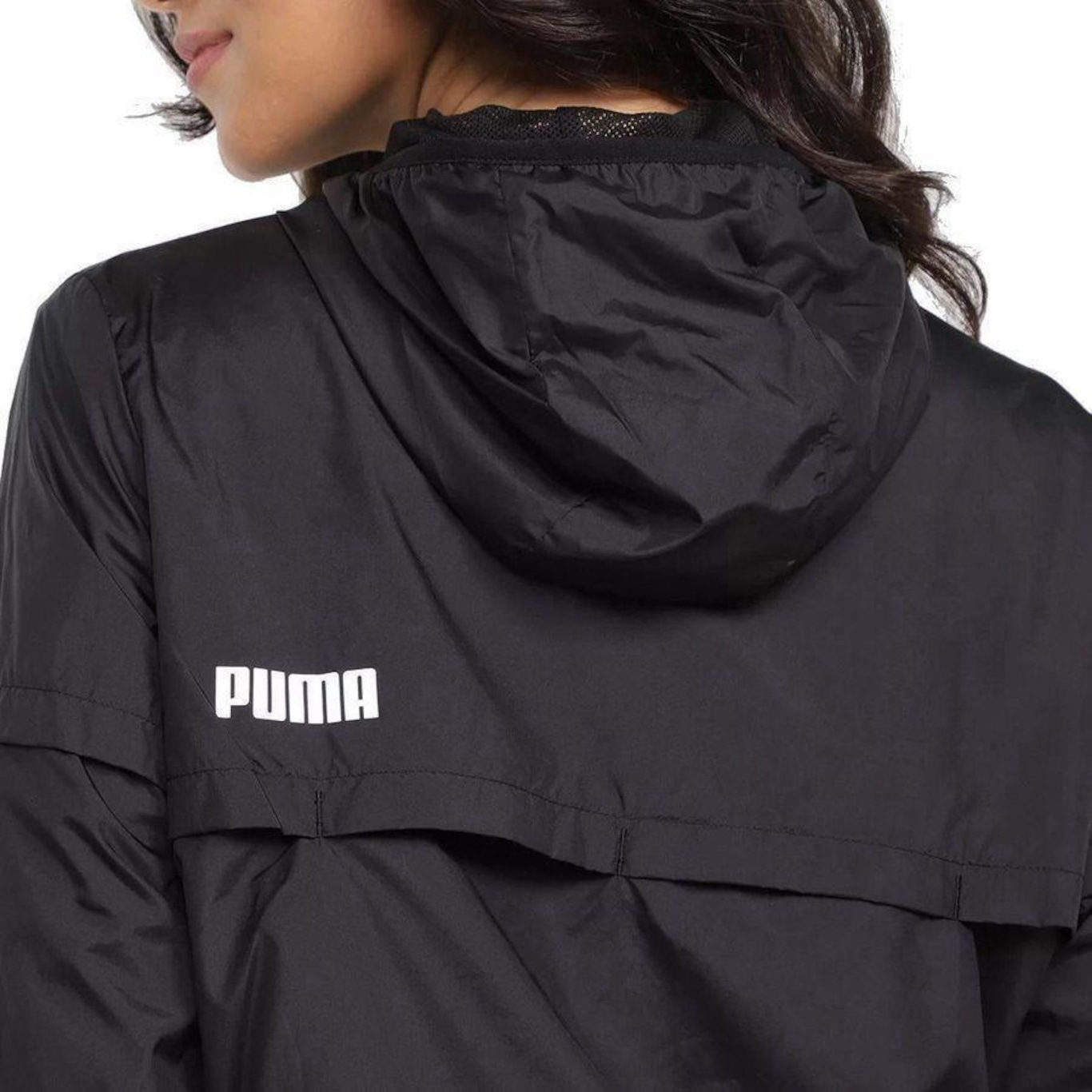 Jaqueta com Capuz Puma Corta Vento W Essentials Solid - Feminina - Foto 6