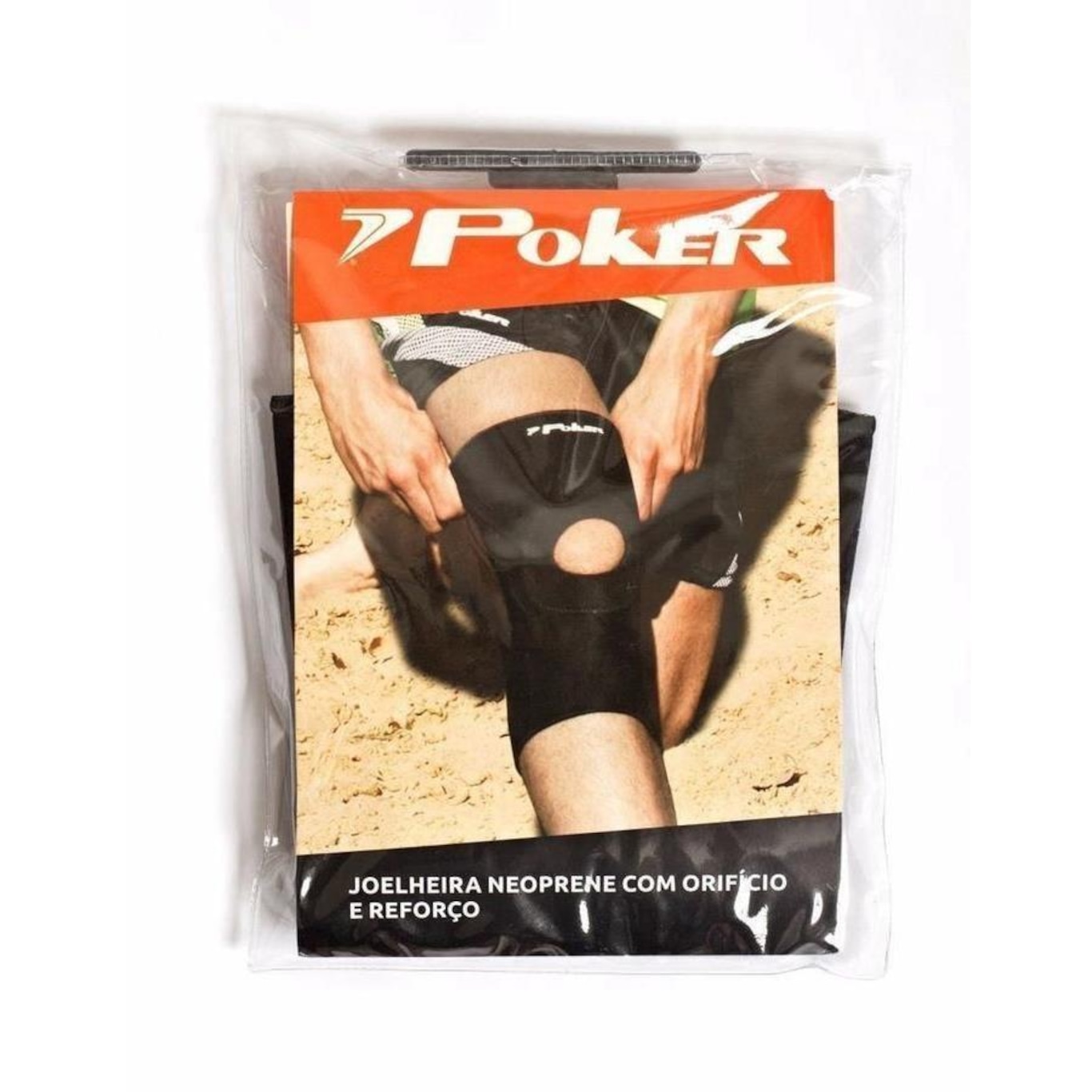 Joelheira Ortopédica Poker Neoprene Com Reforço 06479-00 - Adulto - Foto 2