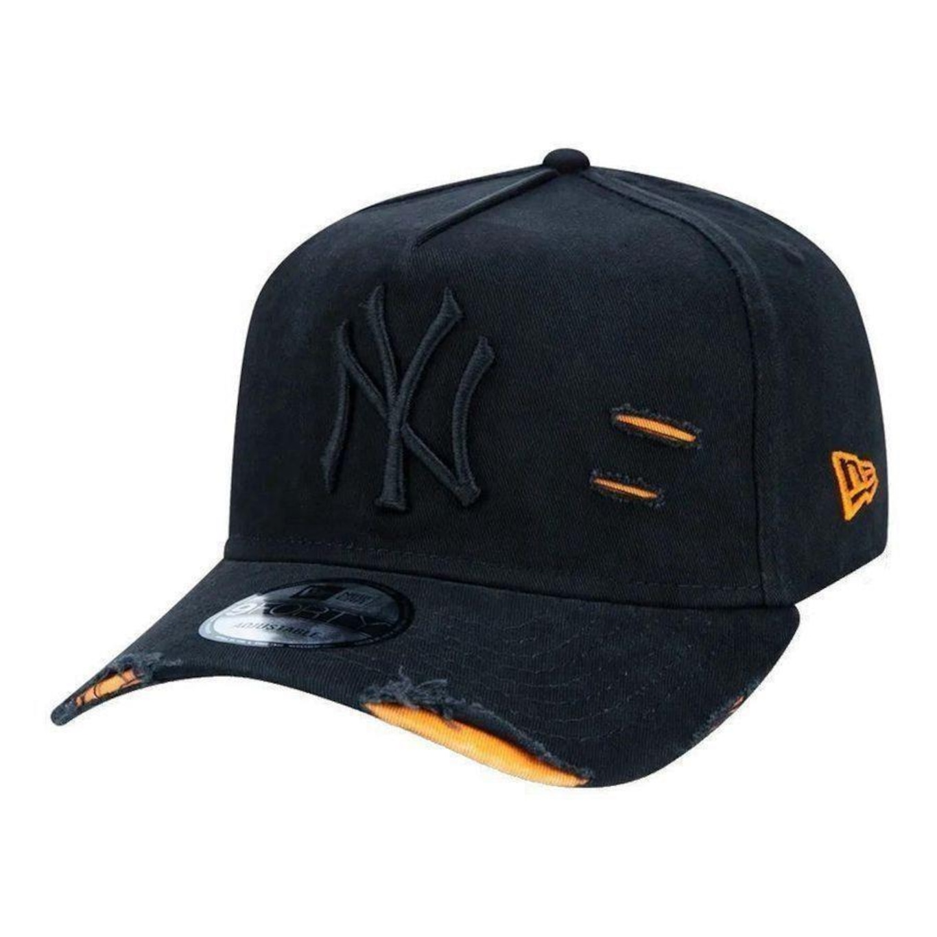 Boné New Era 940 Destroyed Mlb New York Yankees - Strapback - Adulto - Foto 1