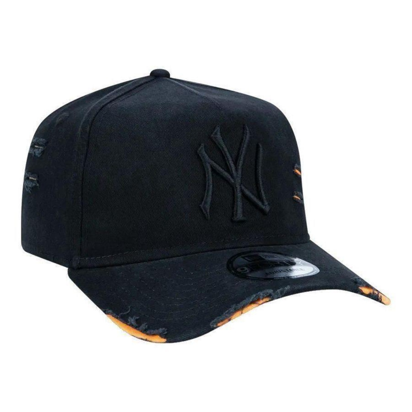 Boné New Era 940 Destroyed Mlb New York Yankees - Strapback - Adulto - Foto 3