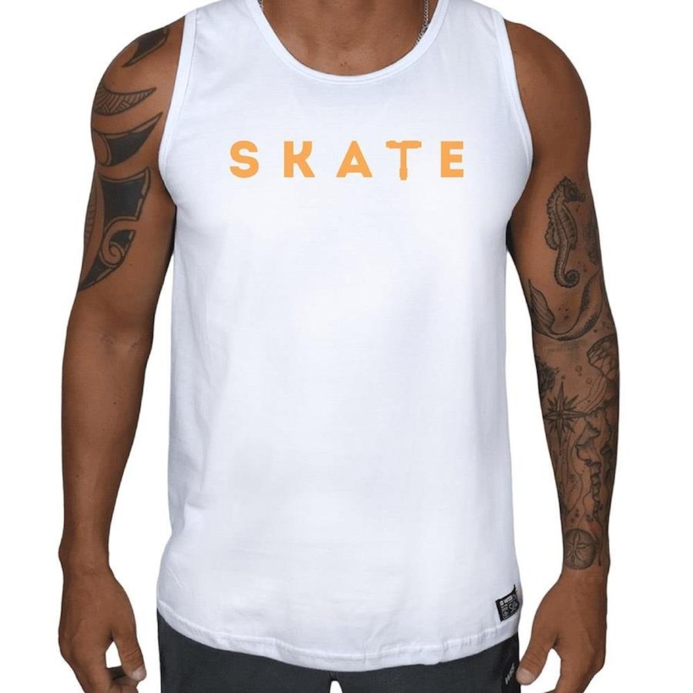 Camiseta Regata WSS Brasil Skate Key Prime - Masculina - Foto 1