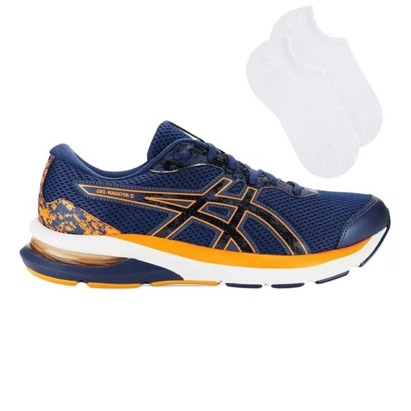 Kit Tênis Asics Gel-Nagoya 5 + Par de Meia - Masculino - Foto 1