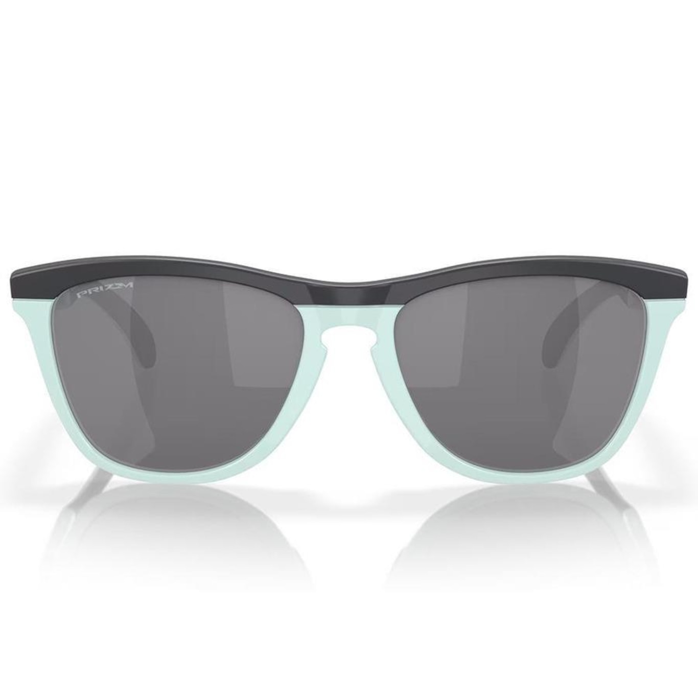 Óculos de Sol Unissex Oakley Frogskins Matte Carbon Blue Milkshake - Foto 4