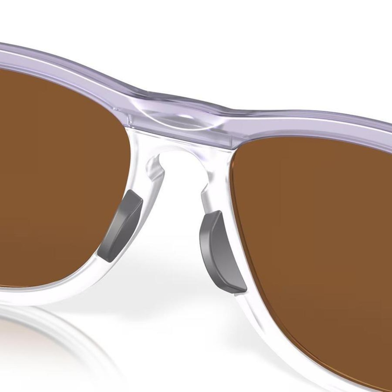 Óculos de Sol Unissex Oakley Frogskins Matte Lilac Prizm Clear 0155 - Foto 4