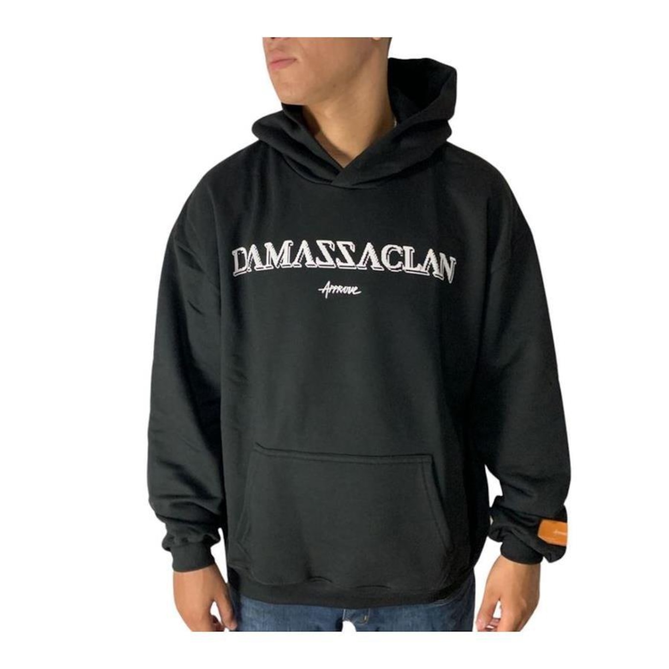 Blusão de Moletom Approve Oversized Damassaclan - Masculino - Foto 1