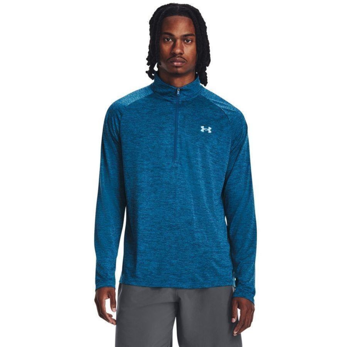 Camiseta Manga Longa Under Armour Ua Tech 2.0 Half Zip - Masculina - Foto 1