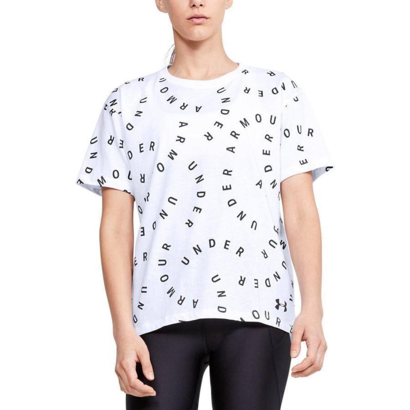 Camiseta Under Armour Logo Print Live - Feminina - Foto 1