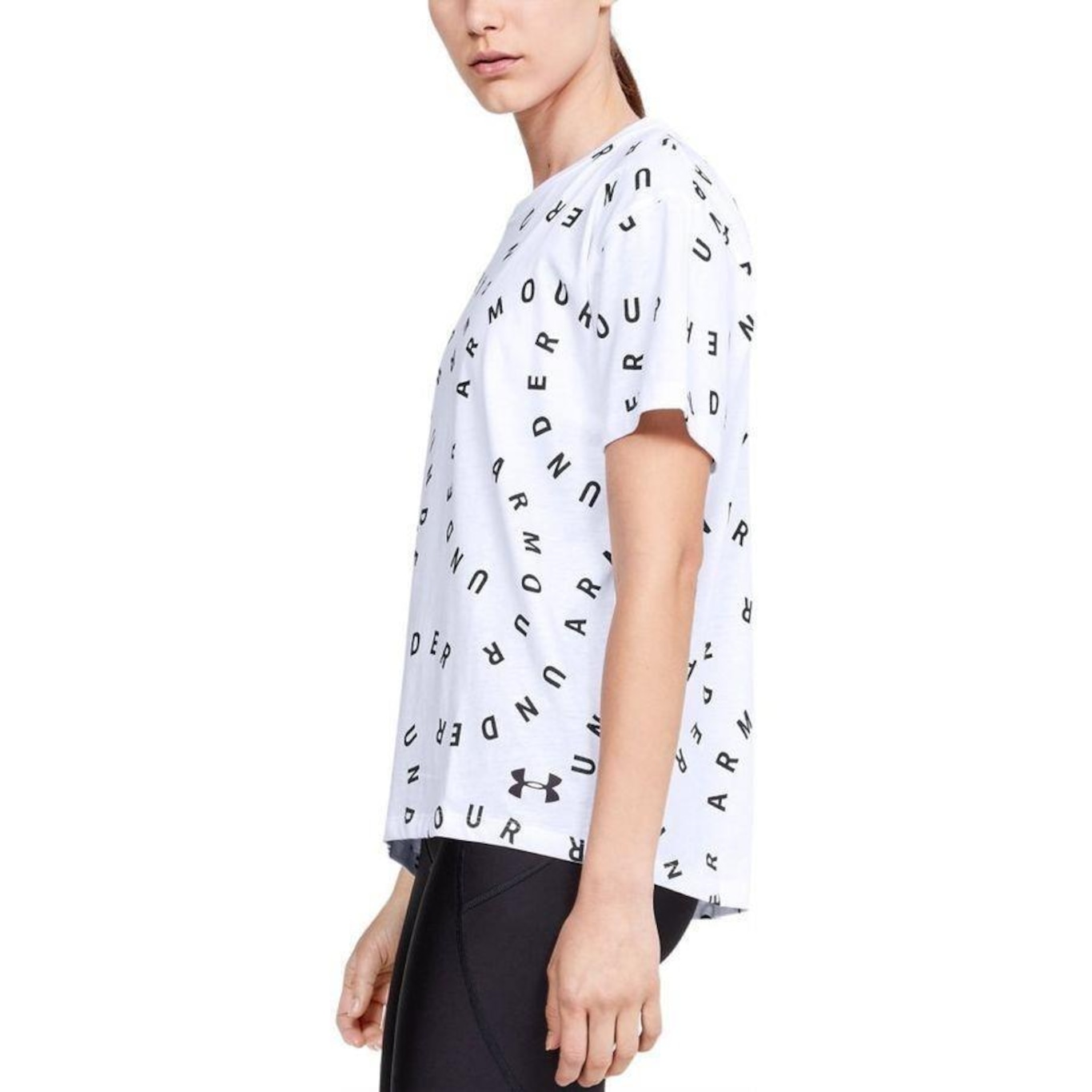 Camiseta Under Armour Logo Print Live - Feminina - Foto 4