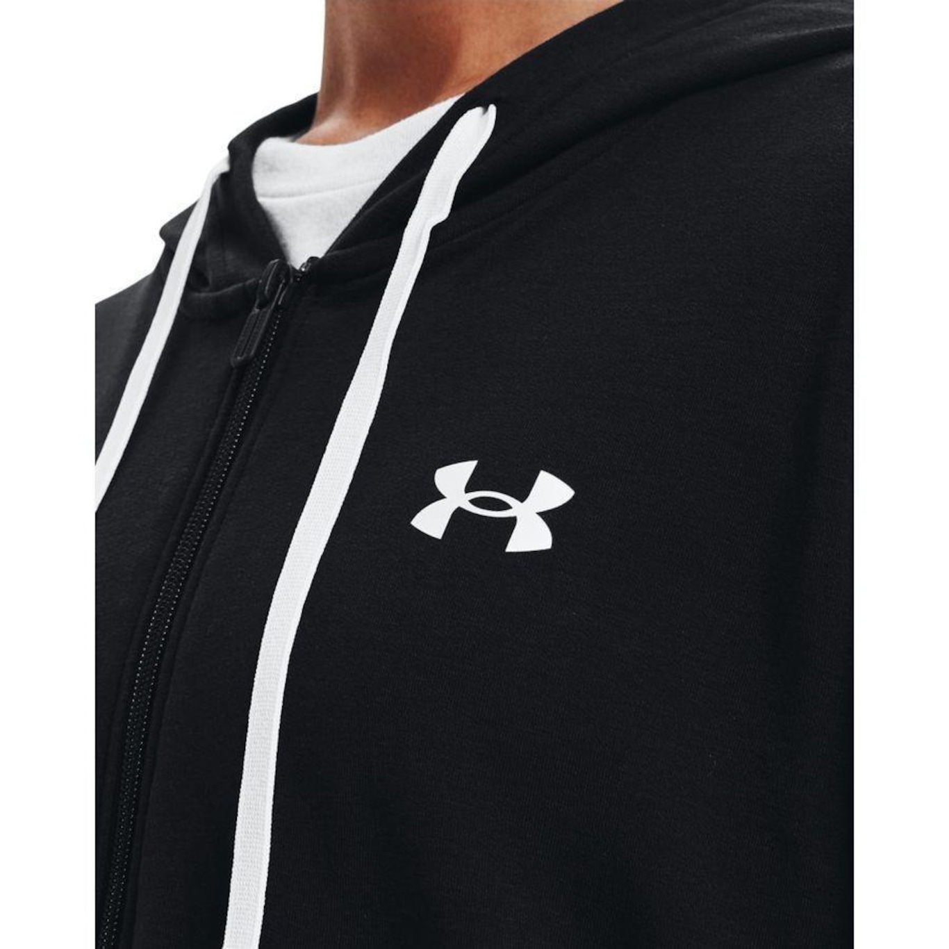 Blusão de Moletom Under Armour Rival Terry Full-Zip Hoodie - Feminino - Foto 3