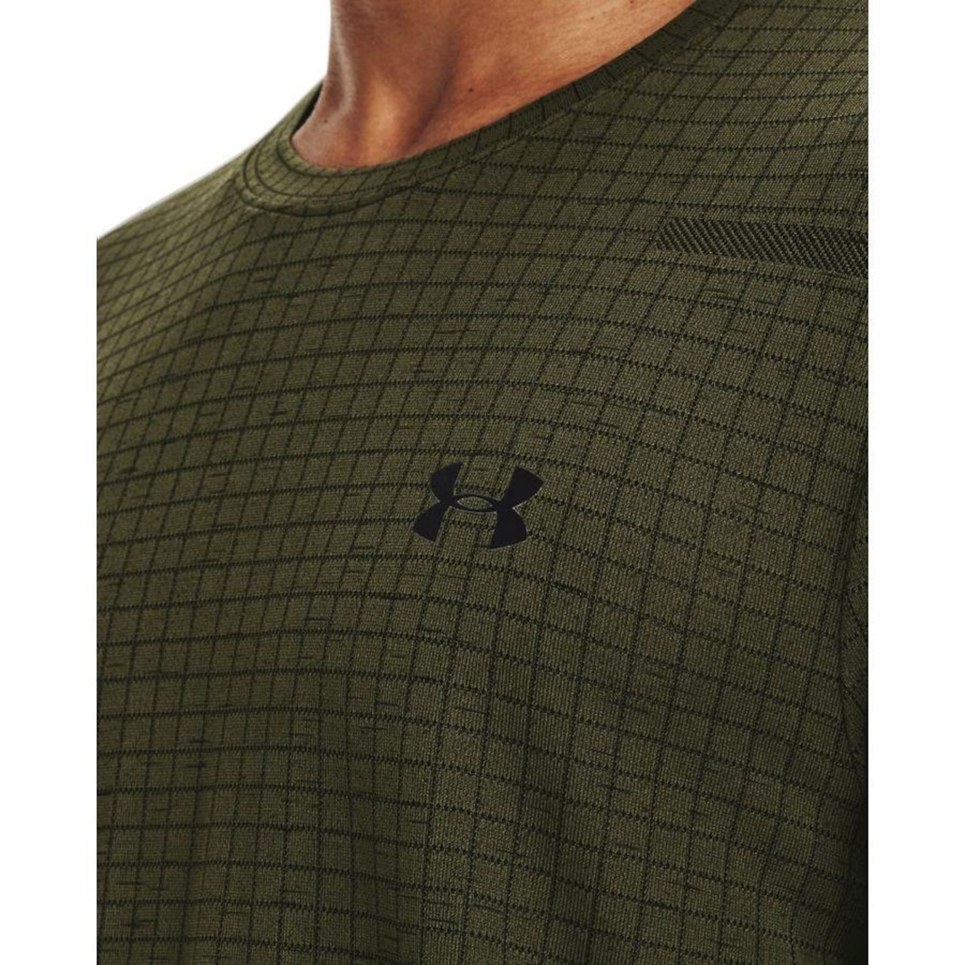 Camiseta Under Armour Seamless Grid - Masculina - Foto 3