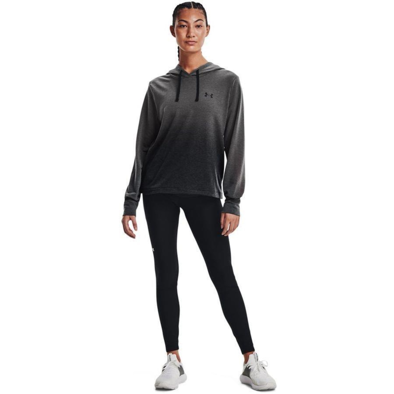 Blusão de Moletom Under Armour Rival Terry Gradient Hoodie - Feminino - Foto 4