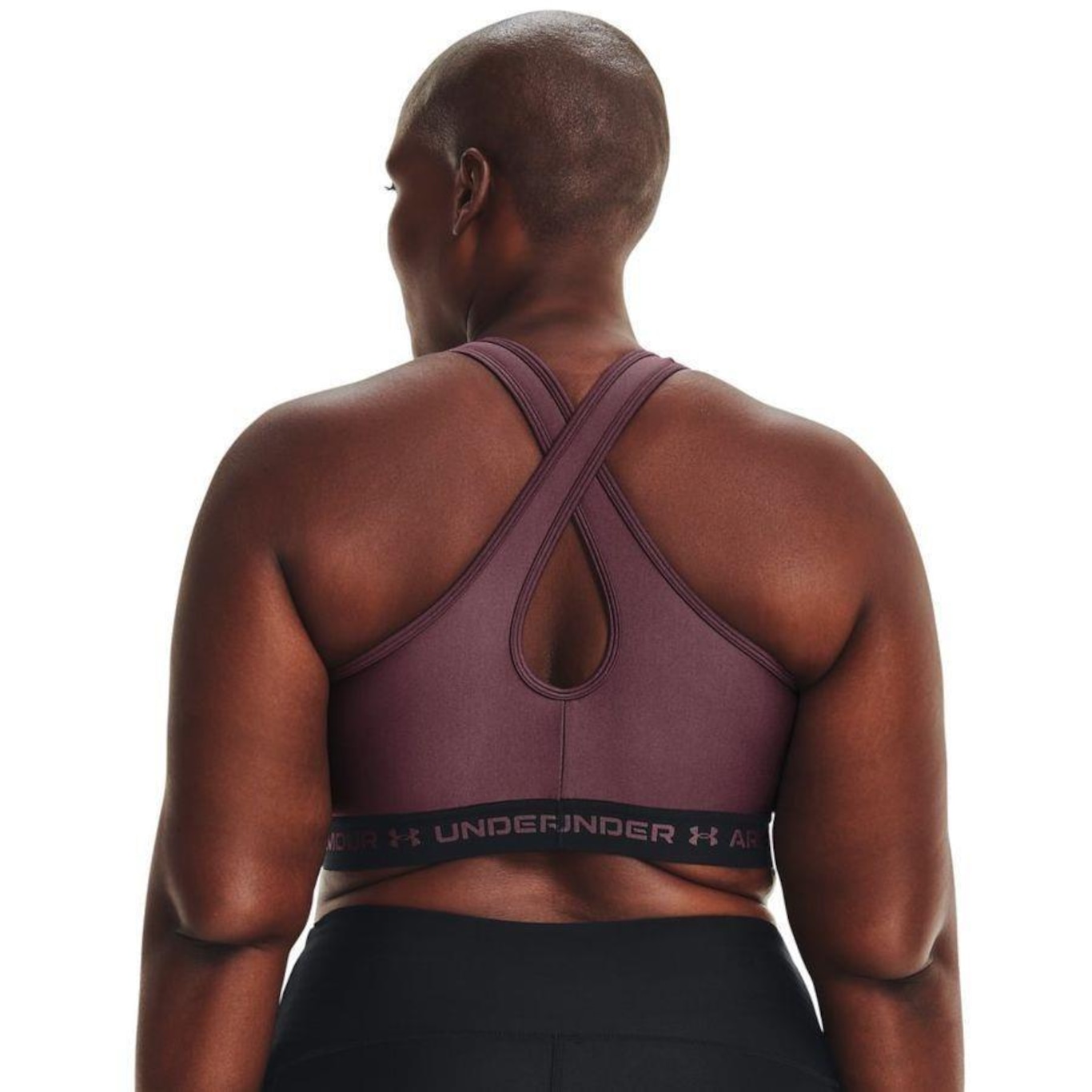 Top Fitness Plus Size Under Armour Crossback Mid - Feminino - Foto 2