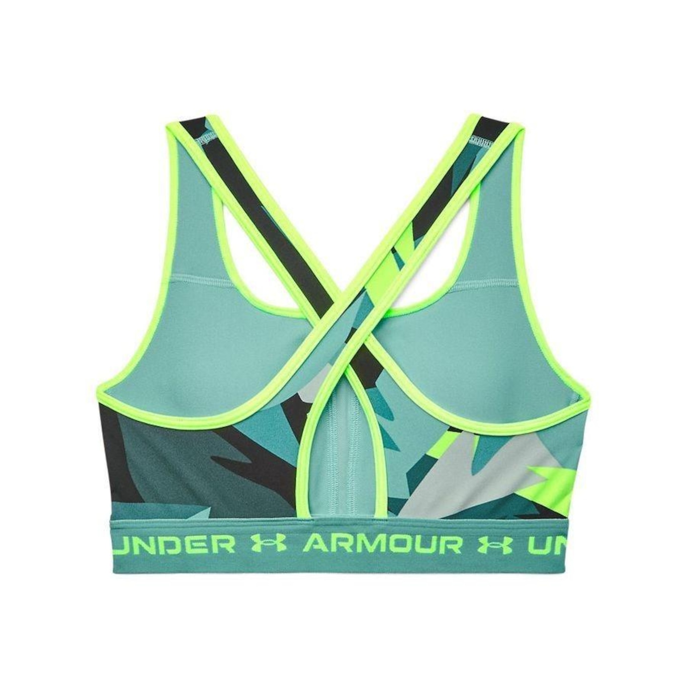 Top Fitness Under Armour Crossback Mid Print - Feminino - Foto 4