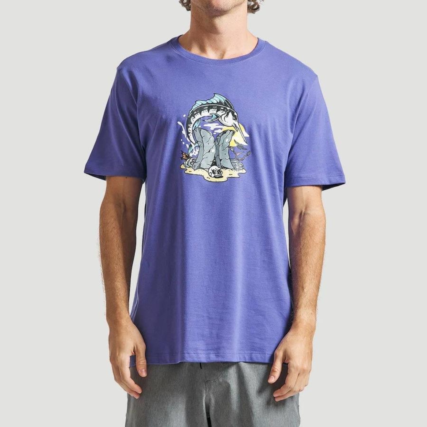 Camiseta Hurley Bedrock - Masculina - Foto 1