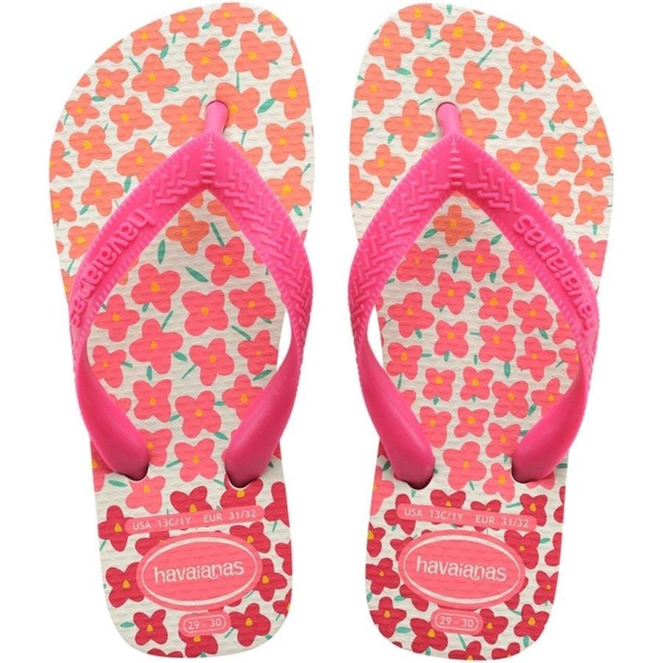 Chinelo Havaianas Kids Flores - Infantil - Foto 1