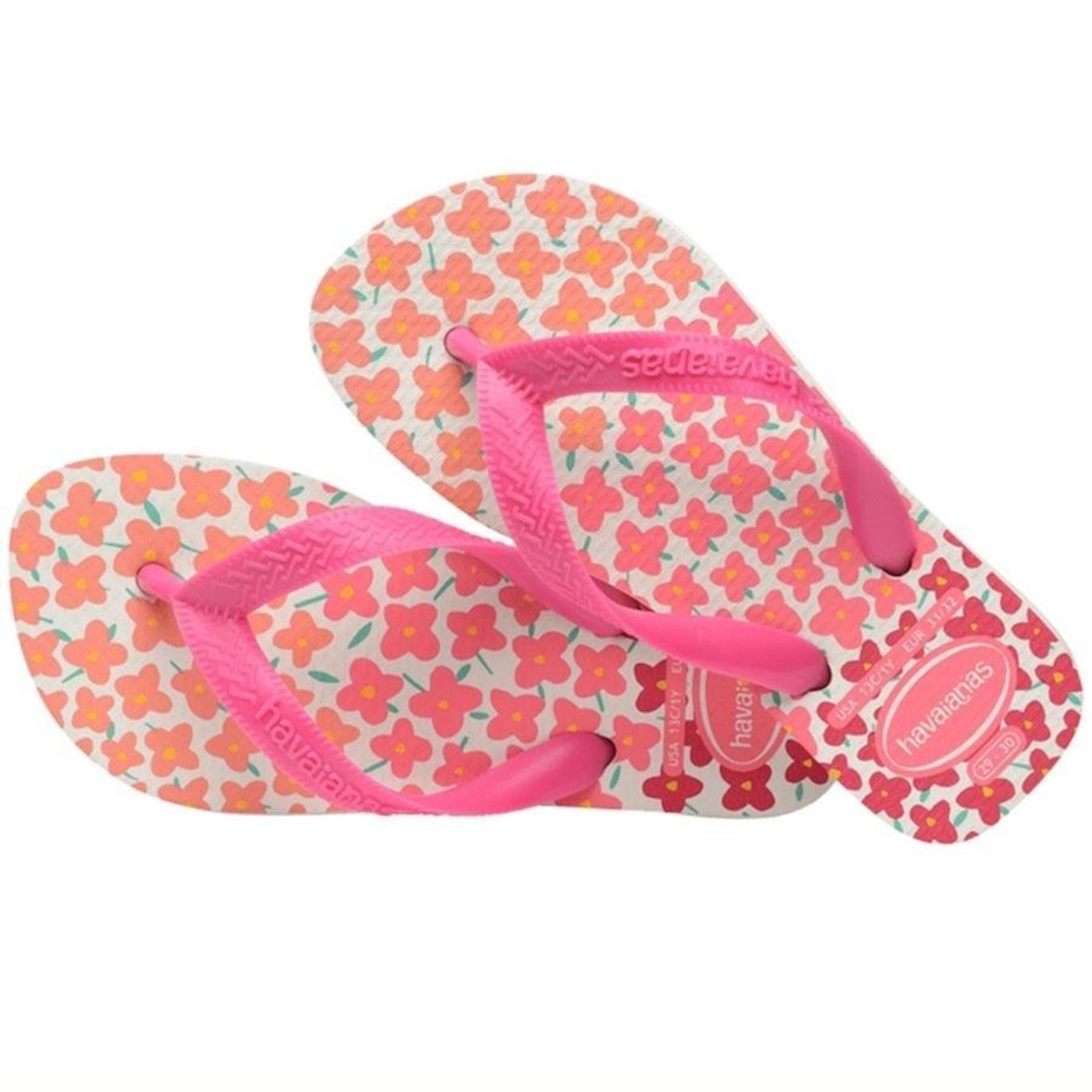 Chinelo Havaianas Kids Flores - Infantil - Foto 4