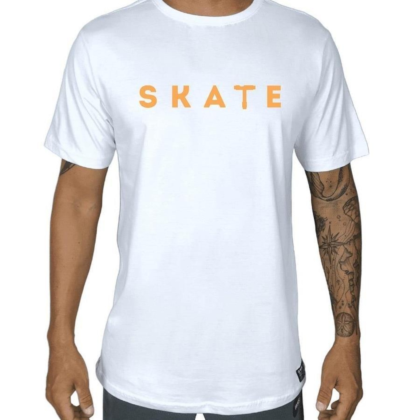 Camiseta WSS Brasil Skate Key Prime - Masculina - Foto 1