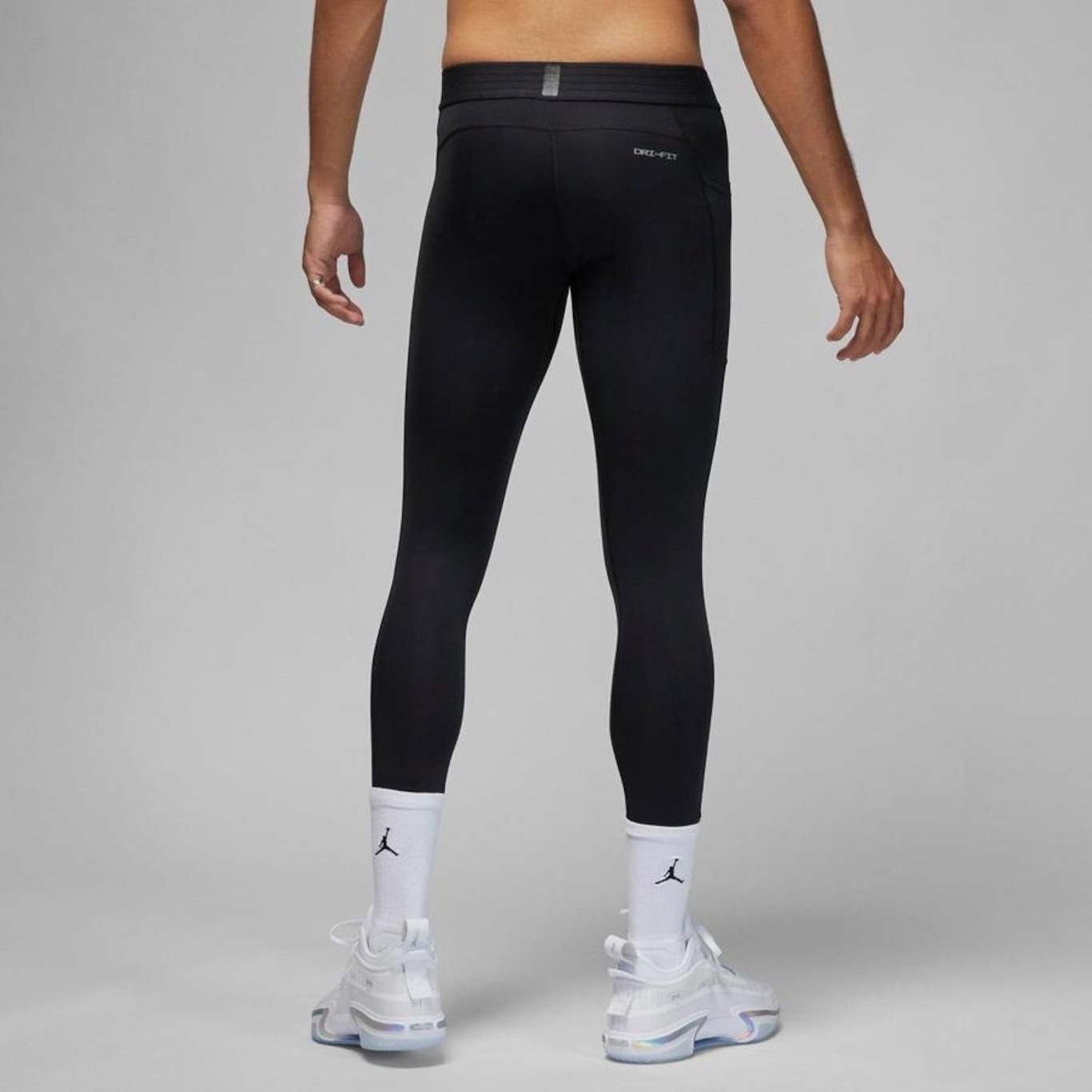 Legging Nike Sportswear Club Logo 2 Cinza - Compre Agora