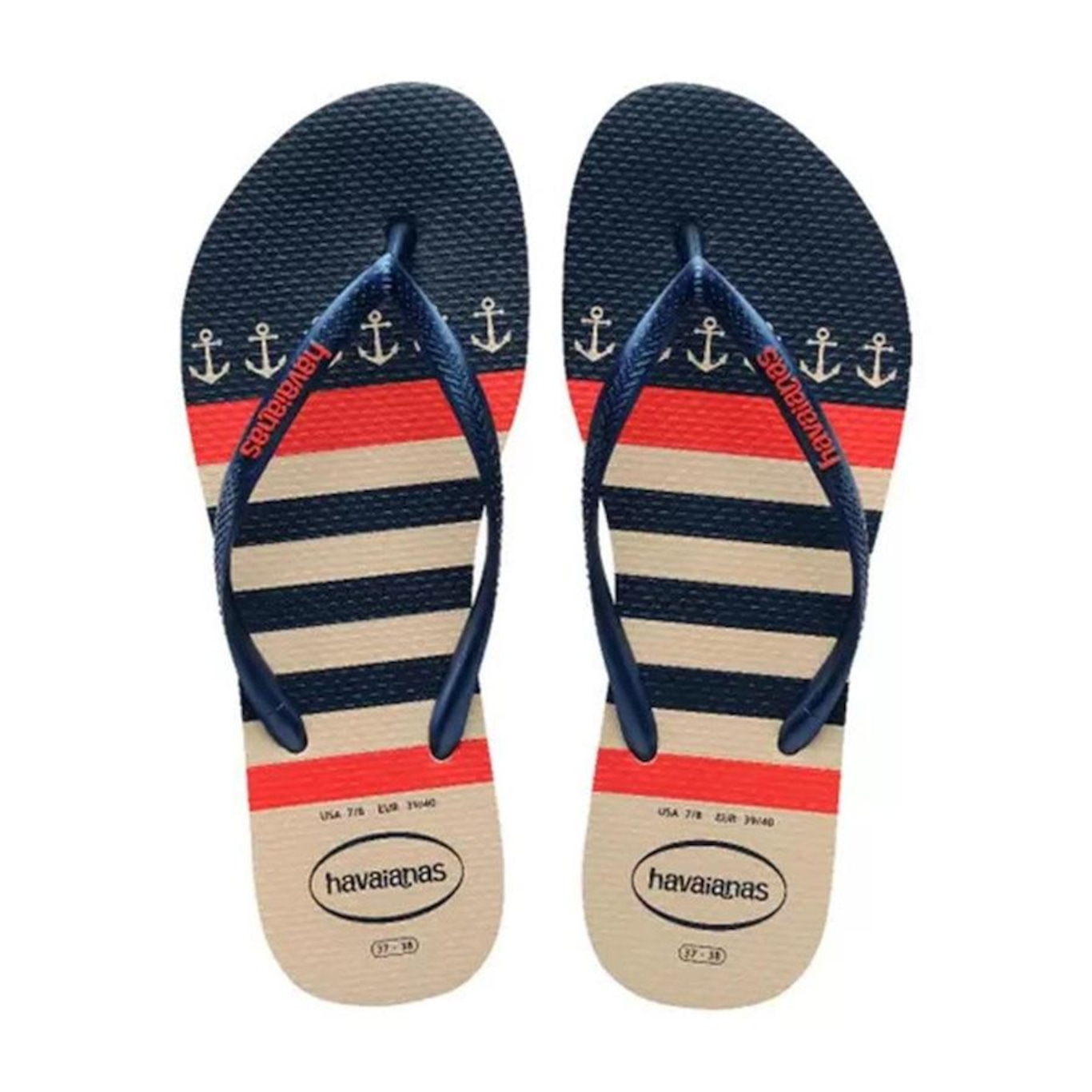 Chinelo Havaianas Slim Nautical - Feminino - Foto 1