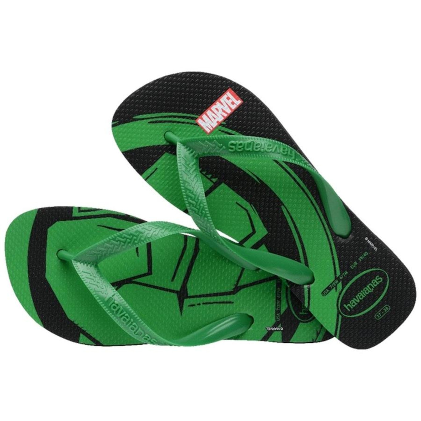 Chinelo Havaianas Top Marvel Logomania Menino - Foto 4