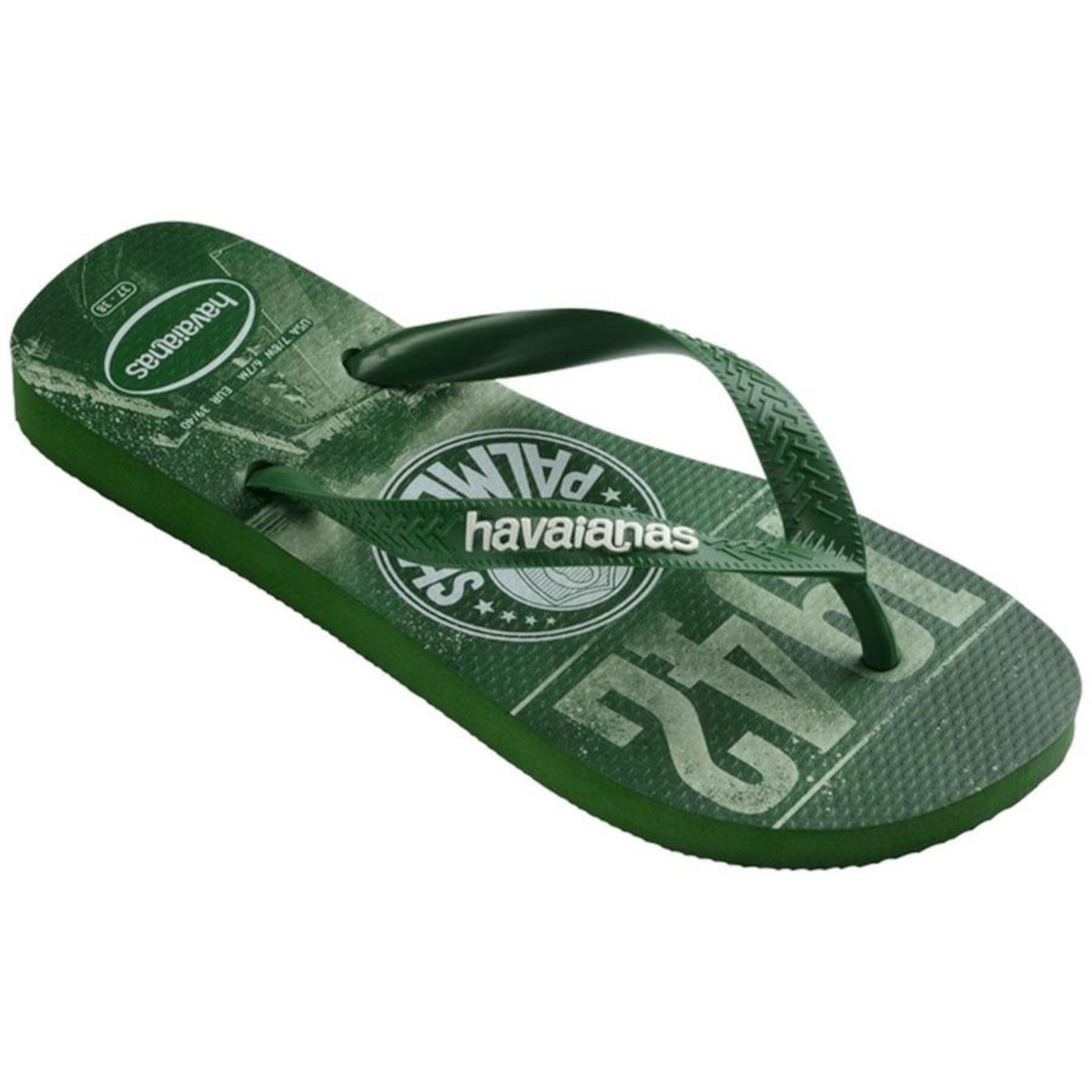 Chinelo do Palmeiras Havaianas Top Times - Masculino - Foto 2