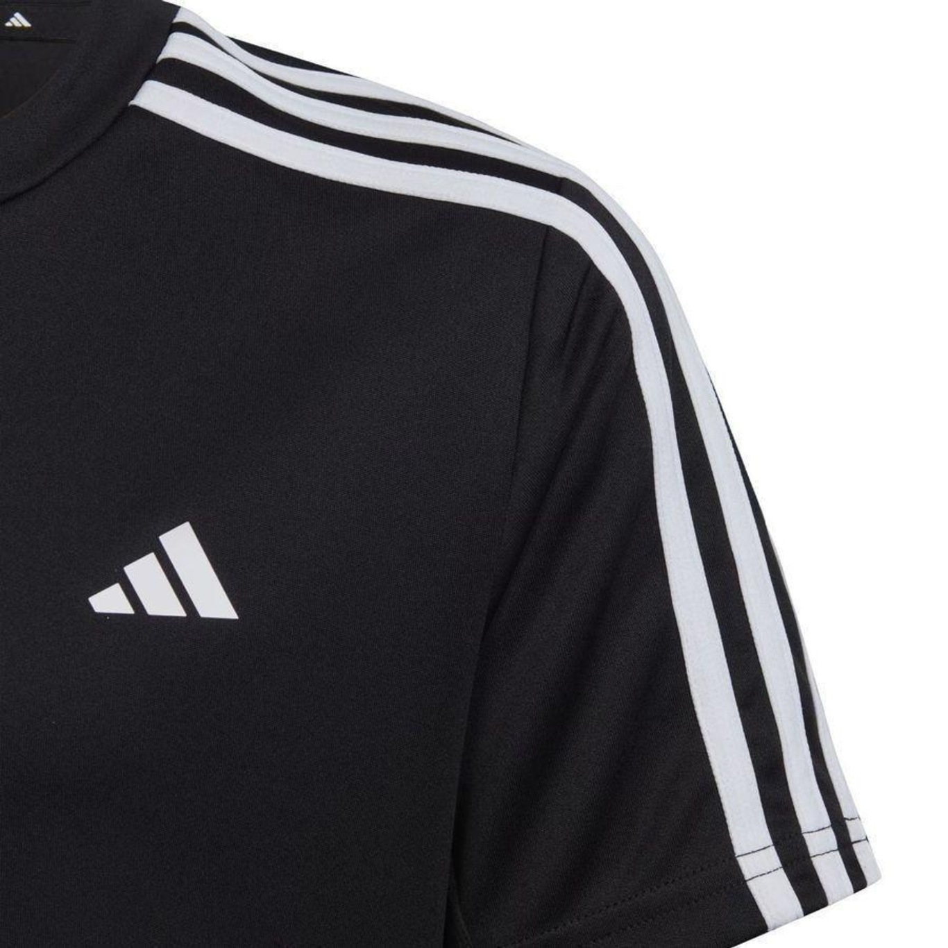 Camiseta adidas Ess 3-Stripes Regular Fit - Infantil - Foto 4