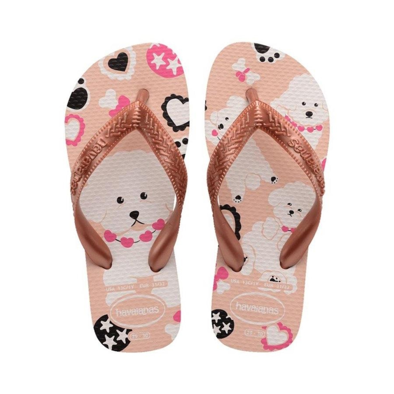 Chinelo Havaianas Top Pets Juvenil - Feminino - Foto 1