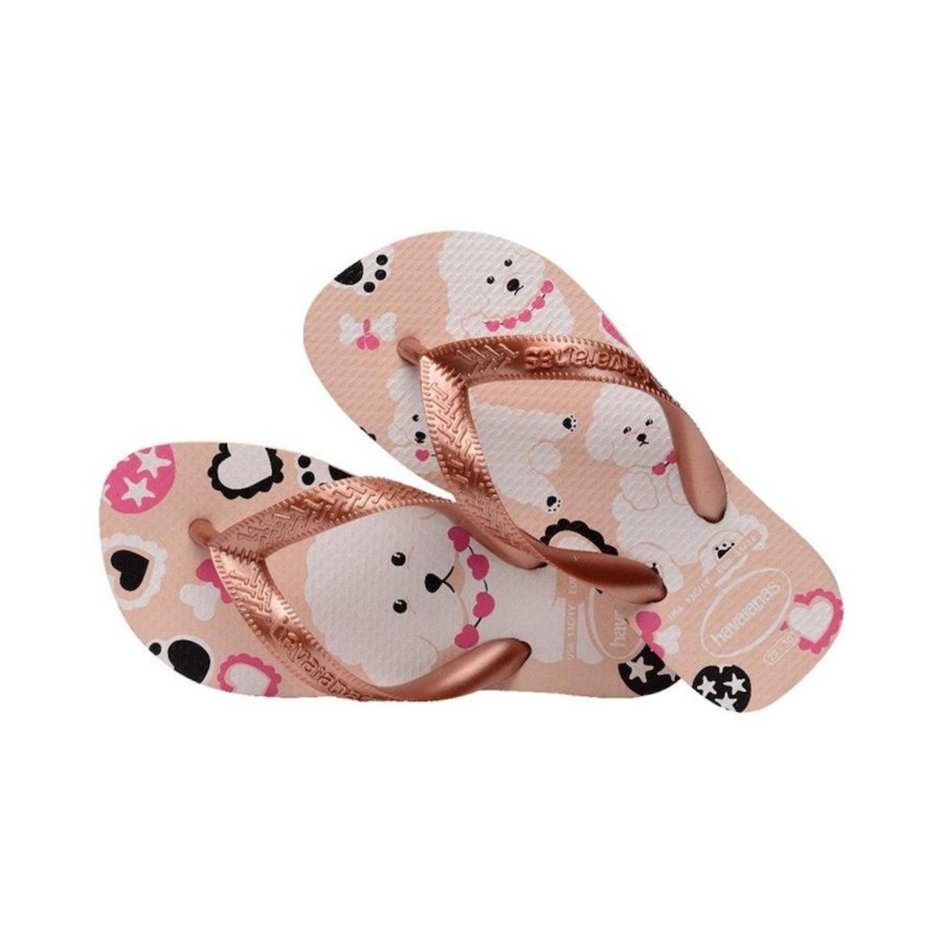 Chinelo Havaianas Top Pets Juvenil - Feminino - Foto 3