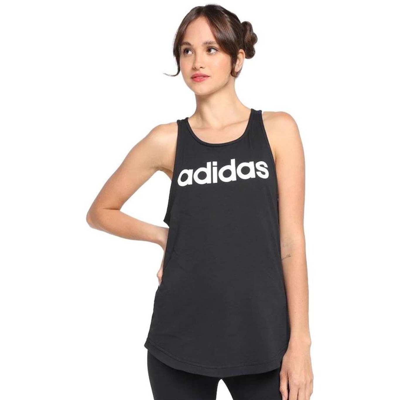 Camiseta Regata adidas Linear - Feminina - Foto 1