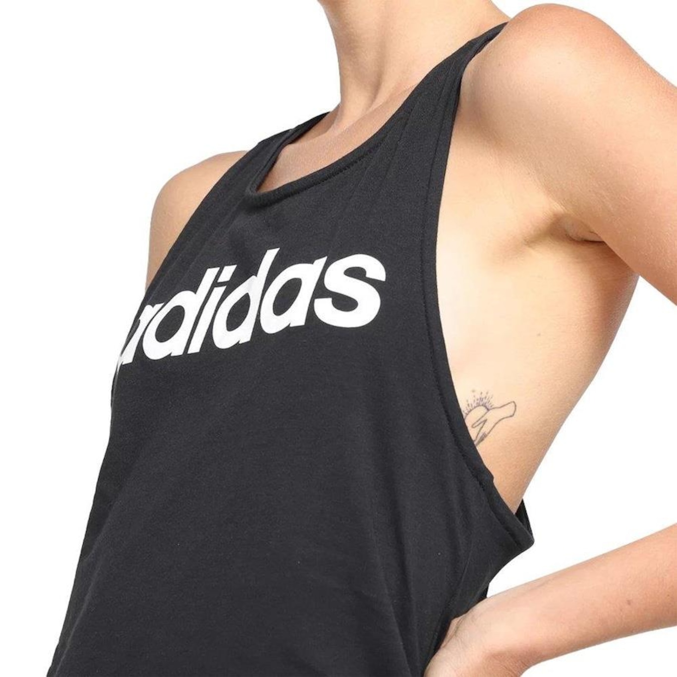 Camiseta Regata adidas Linear - Feminina - Foto 3