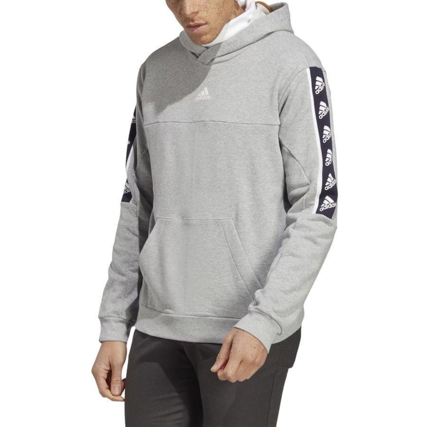 Blusão com Capuz adidas Brand Love - Masculino - Foto 1