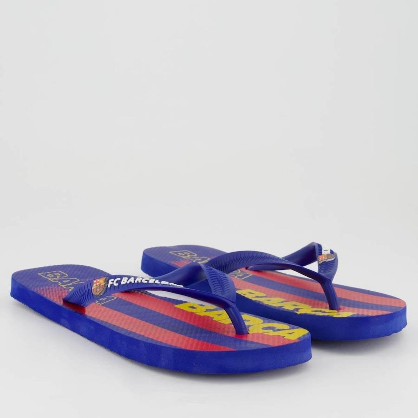 Chinelo Barcelona Stripes Blue - Masculino - Foto 1