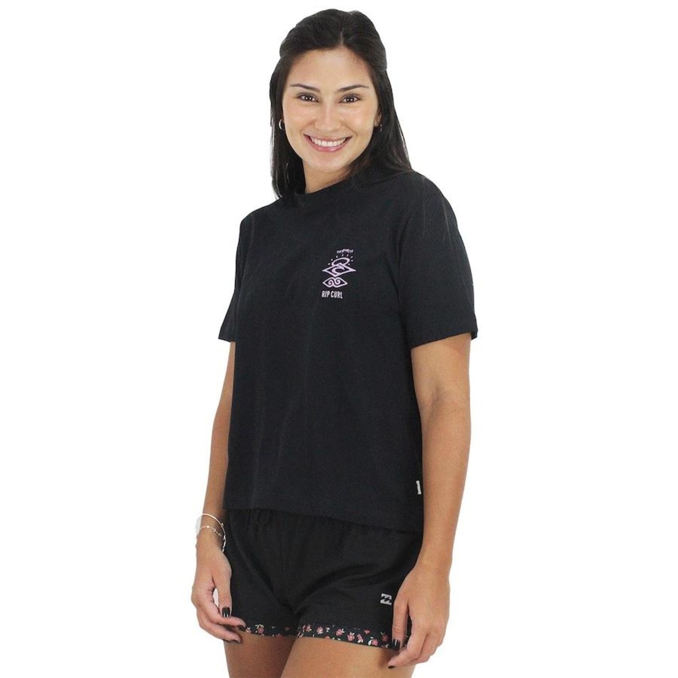 Camiseta Rip Curl Search Icon Tee - Feminina - Foto 3