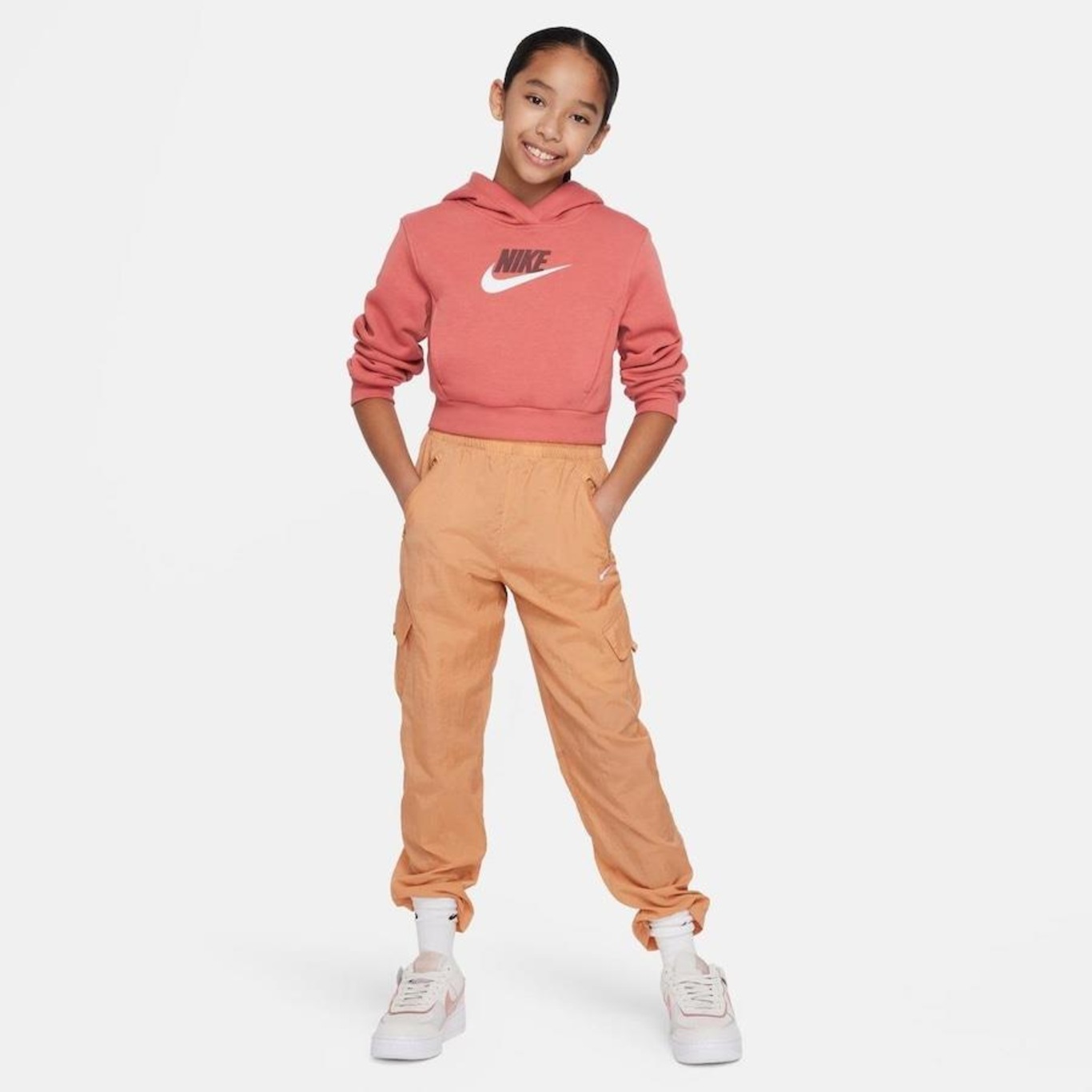 Blusão com Capuz Nike Sportswear Club Fleece - Infantil - Foto 6