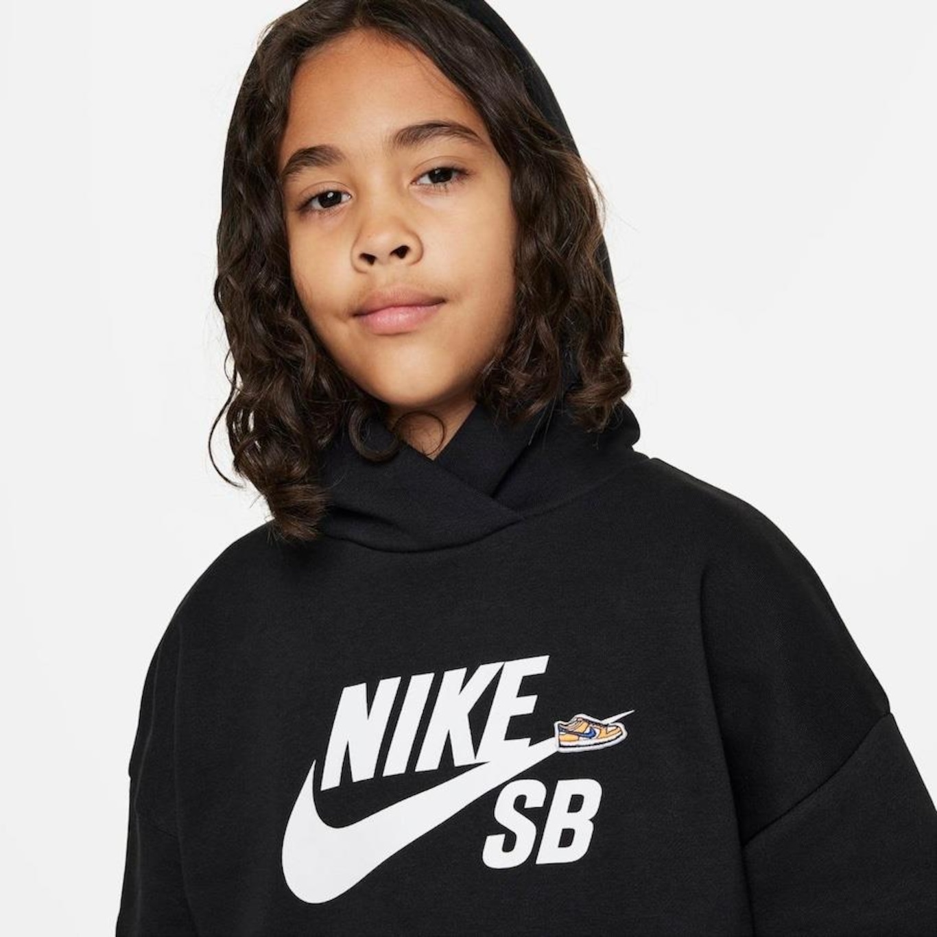 Blusão com Capuz Nike Sb Icon Fleece Easyon - Infantil - Foto 3