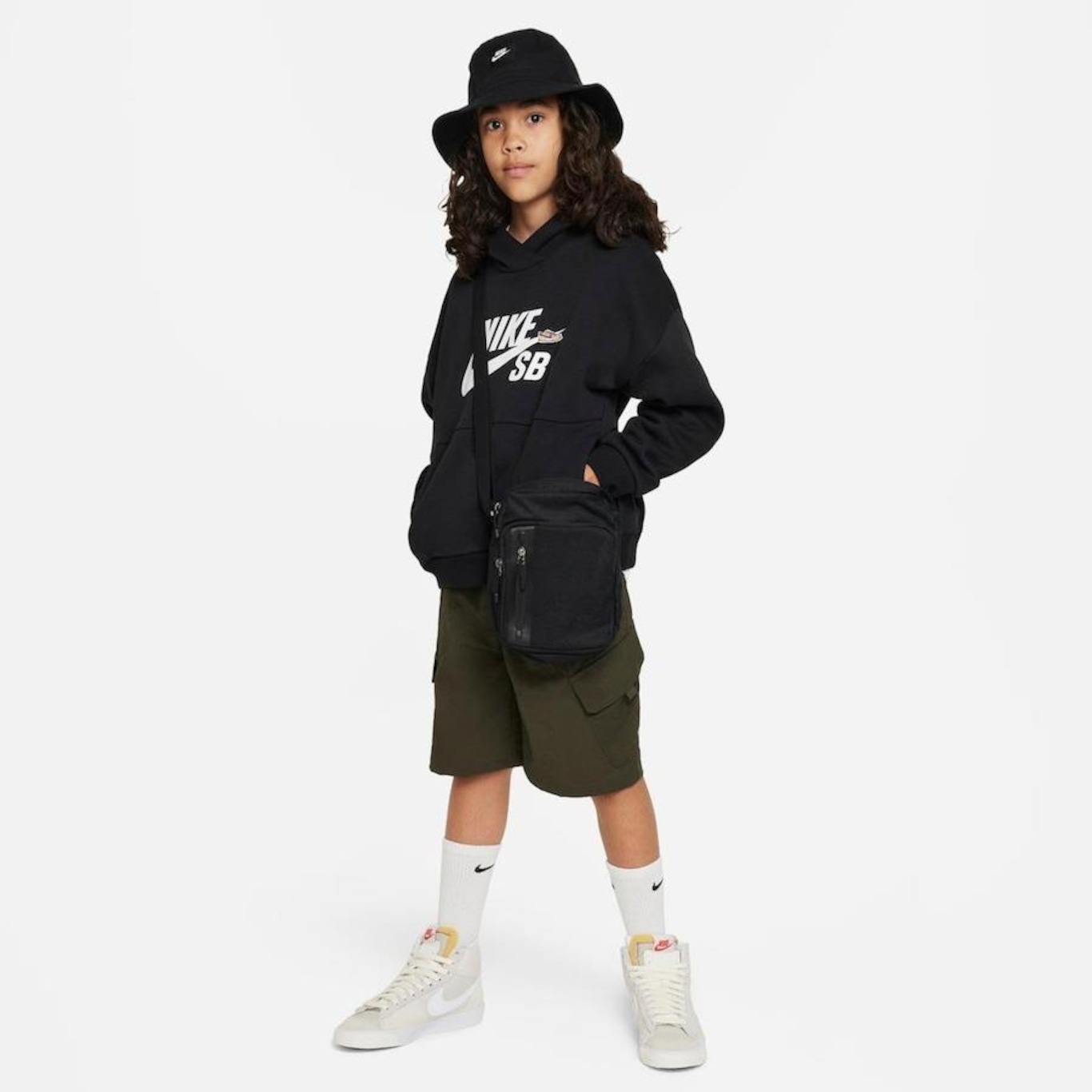 Blusão com Capuz Nike Sb Icon Fleece Easyon - Infantil - Foto 5