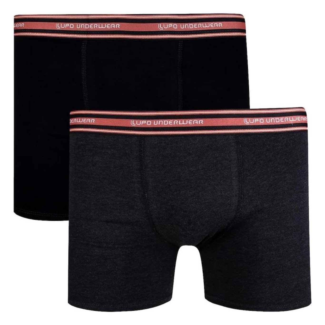 Kit Cueca Boxer Lupo com Elástano - 2 Peças - Masculino - Foto 1