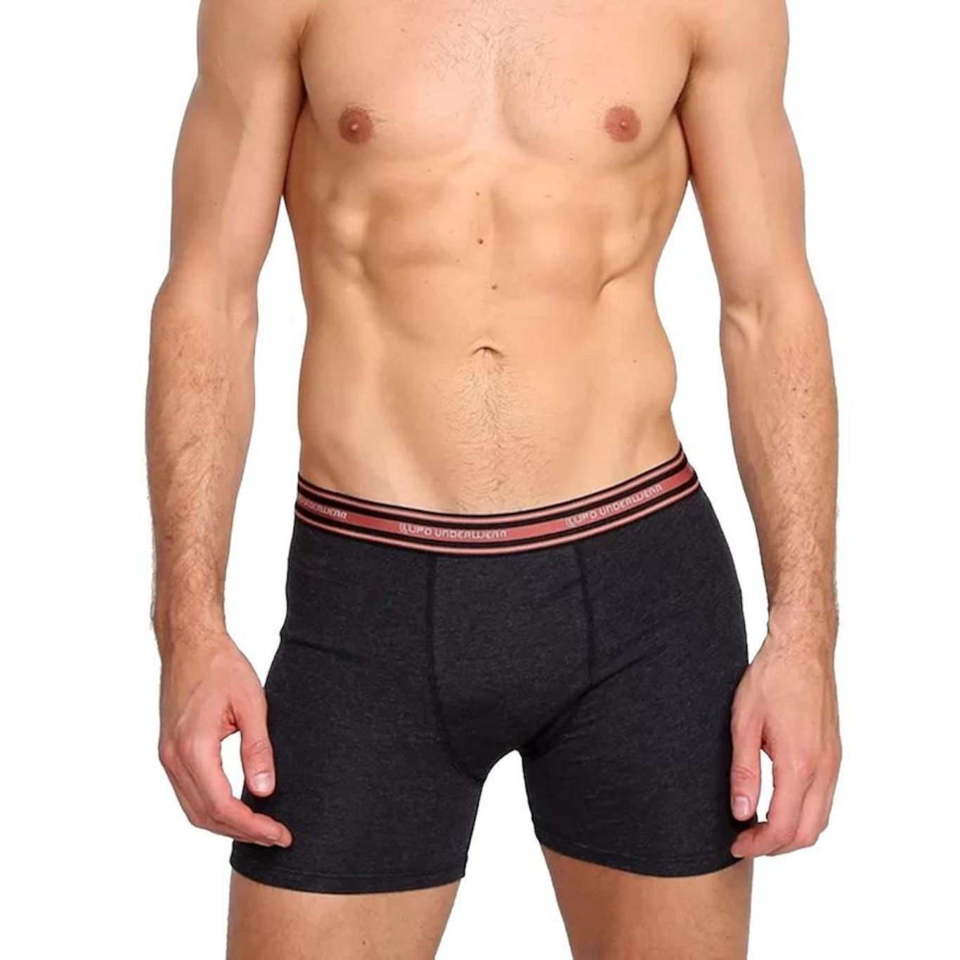 Kit Cueca Boxer Lupo com Elástano - 2 Peças - Masculino - Foto 2