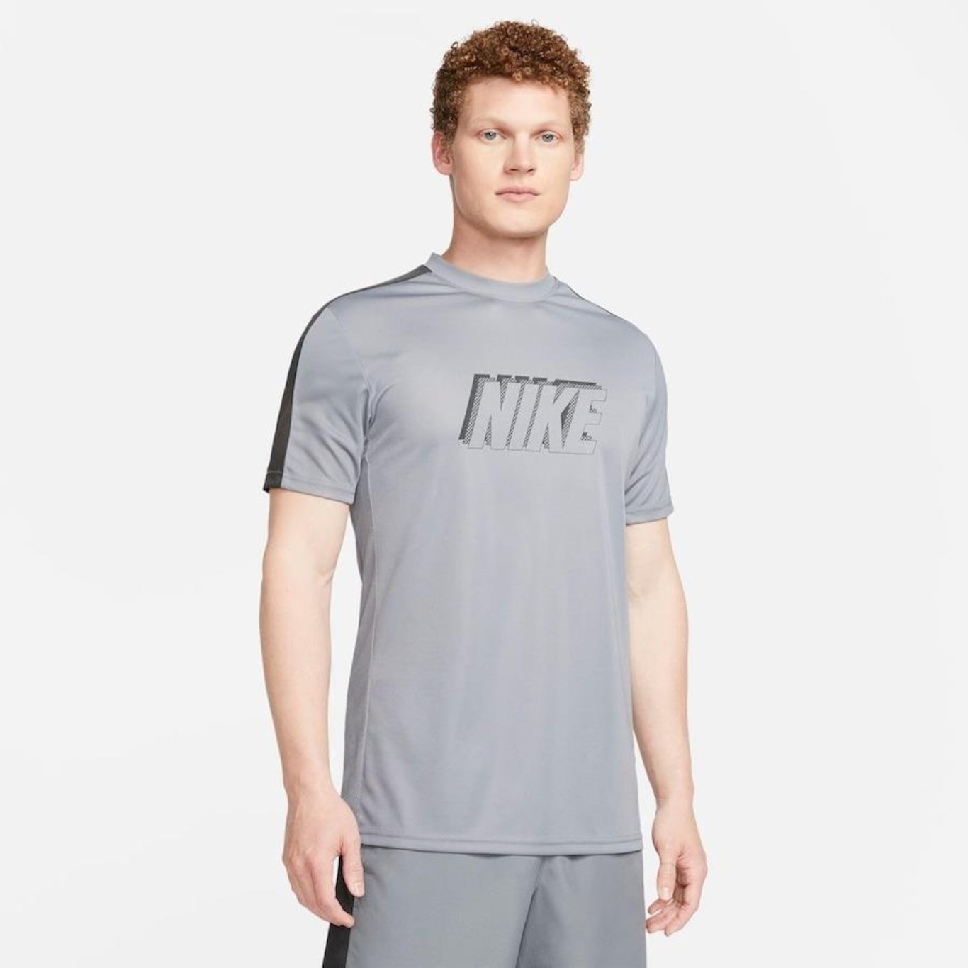 Camiseta Nike Dri-FIT Academy 23 Dril Masculina - Preto+Branco