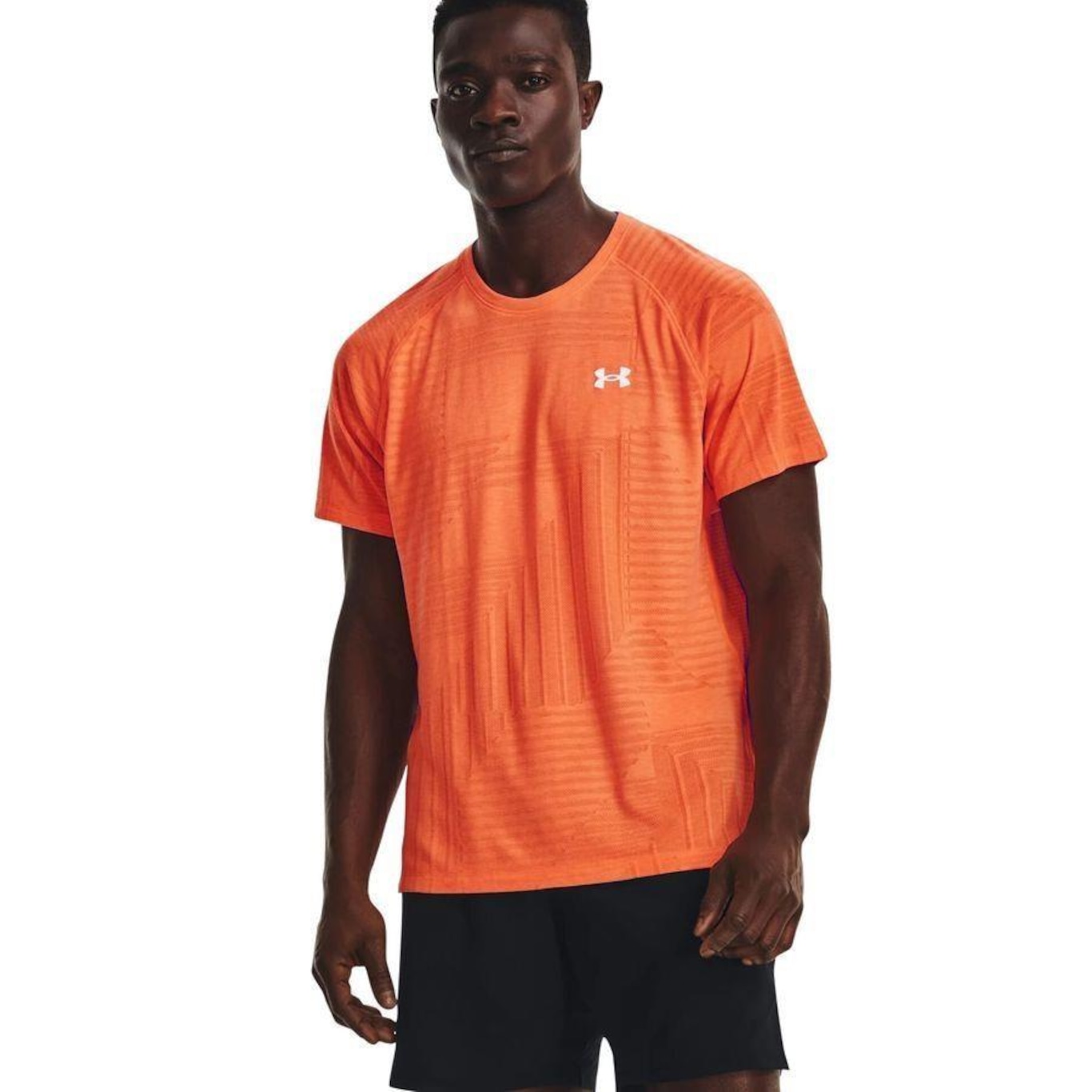 Camiseta Under Armour Streaker Deco Diamond Ss - Masculina - Foto 1